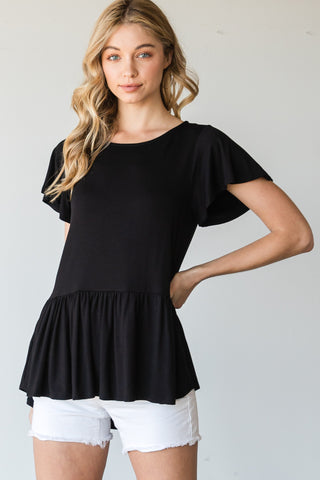 Short Sleeve Tunic Top - IN STORE