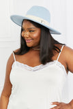 Fame Summer Blues Fedora Hat- ONLINE ONLY- 2-7 DAY SHIPPING