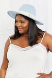 Fame Summer Blues Fedora Hat- ONLINE ONLY- 2-7 DAY SHIPPING