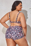 Plus Size Drawstring Detail Two-Piece Swimsuit- ONLINE ONLY 2-10 DAY SHIPPING