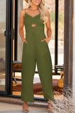 Smocked Spaghetti Strap Wide Leg Jumpsuit - ONLINE ONLY 2-7 DAY SHIP