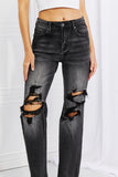 RISEN Full Size Lois Distressed Loose Fit Jeans - ONLINE ONLY 2-10 DAY SHIPPING