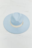 Fame Summer Blues Fedora Hat- ONLINE ONLY- 2-7 DAY SHIPPING