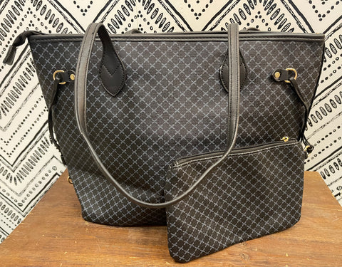 Diamond Pattern 2 in 1 Bag