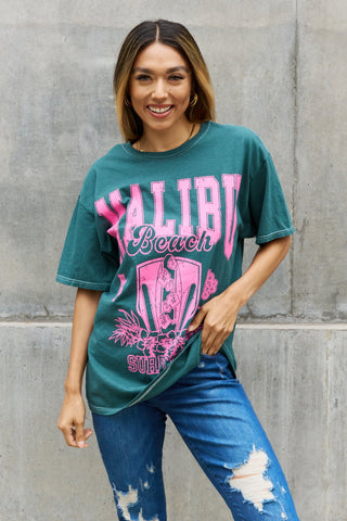 Sweet Claire "Malibu Surf Club" Graphic T-Shirt- ONLINE ONLY 2-10 DAY SHIPPING