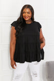 Zenana Full Size Kissing in Kansas City Tiered Top- ONLINE ONLY 2-10 DAY SHIPPING