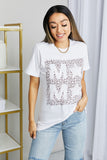 mineB Full Size Leopard Graphic Tee Shirt- ONLINE ONLY 2-10 DAY SHIPPING