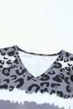 Leopard V-Neck Tee Shirt- ONLINE ONLY 2-10 DAY SHIPPING