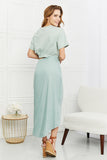 HEYSON Make It Work Cut-Out Midi Dress in Mint- ONLINE ONLY- 2-7 DAY SHIPPING