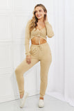 Capella Day by Day Ruched Crop Top and Pants Set - ONLINE ONLY 2-10 DAY SHIPPING