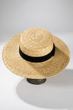 Wheat Straw Boater Hat