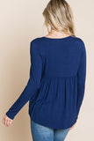 Solid Peplum Top - In Store