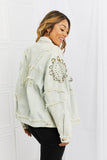 POL Bead It Up Beaded Denim Jacket- ONLINE ONLY- 2-7 DAY SHIPPING