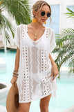 Openwork Plunge Dolman Sleeve Cover-Up Dress- ONLINE ONLY 2-10 DAY SHIPPING