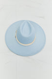 Fame Summer Blues Fedora Hat- ONLINE ONLY- 2-7 DAY SHIPPING