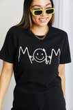 mineB Full Size Smiley Face Graphic Tee- ONLINE ONLY 2-10 DAY SHIPPING
