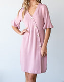 HALF SLEEVE MINI DRESS
