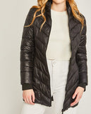 Contrast Trim Puffer Jacket