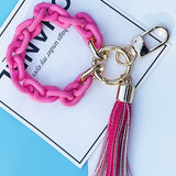 Chain Link Key Ring Bracelet Keychain - In Store