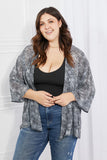 Melody Full Size Snake Print Chiffon Kimono - ONLINE ONLY 2-10 DAY SHIPPING