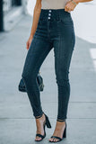High Rise Washed Skinny Jeans - In Store