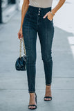 High Rise Washed Skinny Jeans - In Store