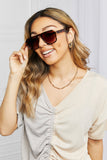 Tortoiseshell Square Polycarbonate Frame Sunglasses- ONLINE ONLY 2-10 DAY SHIPPING