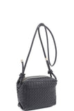 BRAID TEXTURE ZIPPER CROSSBODY BAG - In Store
