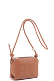 BRAID TEXTURE ZIPPER CROSSBODY BAG - In Store