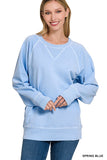 PIGMENT DYED FRENCH TERRY PULLOVER - In Store