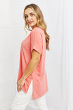 Zenana Simply Comfy Full Size V-Neck Loose Fit Shirt - ONLINE ONLY 2-7 DAY SHIP