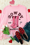 Cowboy Boots Graphic Dropped Shoulder Sweatshirt- ONLINE ONLY 2-10 DAY SHIPPING