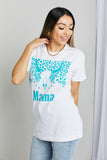 mineB Full Size MAMA Animal Graphic Tee Shirt- ONLINE ONLY 2-10 DAY SHIPPING
