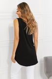 Zenana Full Size Year Round Modal High-Low V-Neck Tank- ONLINE ONLY 2-10 DAY SHIPPING