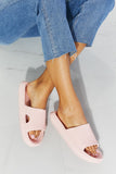 MMShoes Arms Around Me Open Toe Slide in Pink- ONLINE ONLY 2-10 DAY SHIPPING