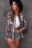 Plaid Leopard Button-Up Shirt Jacket- ONLINE ONLY 2-10 DAY SHIPPING