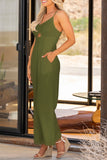 Smocked Spaghetti Strap Wide Leg Jumpsuit - ONLINE ONLY 2-7 DAY SHIP
