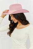 Fame Western Cutie Cowboy Hat in Pink- ONLINE ONLY 2-10 DAY SHIPPING
