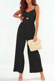 Smocked Spaghetti Strap Wide Leg Jumpsuit - ONLINE ONLY 2-7 DAY SHIP