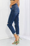 Vervet by Flying Monkey Full Size Distressed Cropped Jeans with Pockets- ONLINE ONLY 2-10 DAY SHIPPING