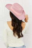 Fame Western Cutie Cowboy Hat in Pink- ONLINE ONLY 2-10 DAY SHIPPING