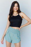 Ninexis Everyday Staple Soft Modal Short Strap Ribbed Tank Top in Black- ONLINE ONLY 2-7 DAY SHIPPING