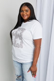 mineB Full Size Leopard Graphic Tee Shirt- ONLINE ONLY 2-10 DAY SHIPPING
