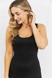 Celeste All Day Full Size Scoop Neck Tank Top/Dress in Black- ONLINE ONLY- 2-7 DAY SHIPPING