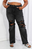 RISEN Full Size Lois Distressed Loose Fit Jeans - ONLINE ONLY 2-10 DAY SHIPPING