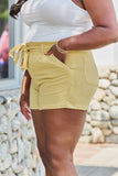 GeeGee Sincerely Yours Plus Size High Waist Paper Bag Shorts - ONLINE ONLY 2-10 DAY SHIPPING