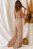 Floral Spaghetti Strap Smocked Wide Leg Jumpsuit - ONLINE ONLY 2-7 DAY SHIP