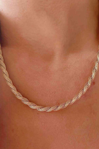 Twisted Stainless Steel Necklace - ONLINE ONLY