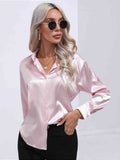 Collared Neck Buttoned Long Sleeve Shirt - ONLINE ONLY