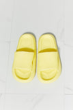 MMShoes Arms Around Me Open Toe Slide in Yellow- ONLINE ONLY 2-10 DAY SHIPPING